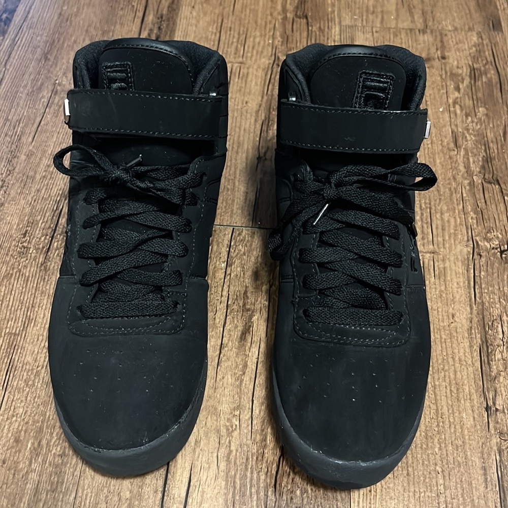 FILA - Black High Top Suede